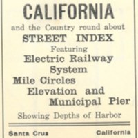 Thurston&#039;s New Map of Santa Cruz California