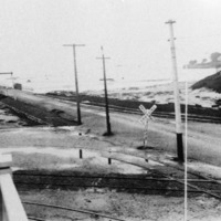 Unidentified wharf with railroad tracks