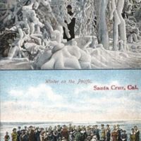 Comparative images of winter in Niagara (New York), and winter in Santa Cruz, CA<br />
