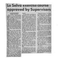 CF-20190201-La Selva exercise course approved by s0001.PDF